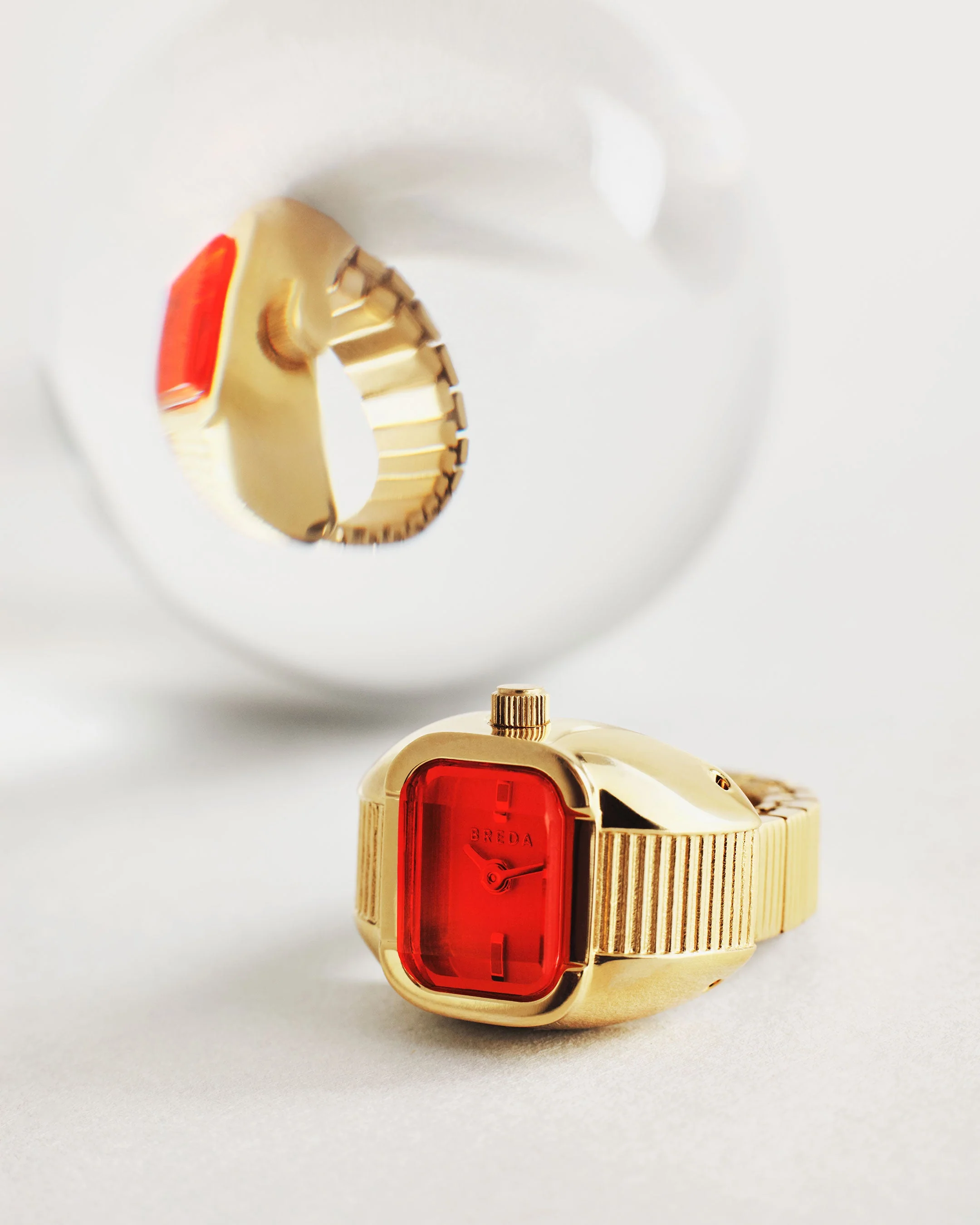 Nocturne Time Ring - Deep Gold/Flame - Image 8