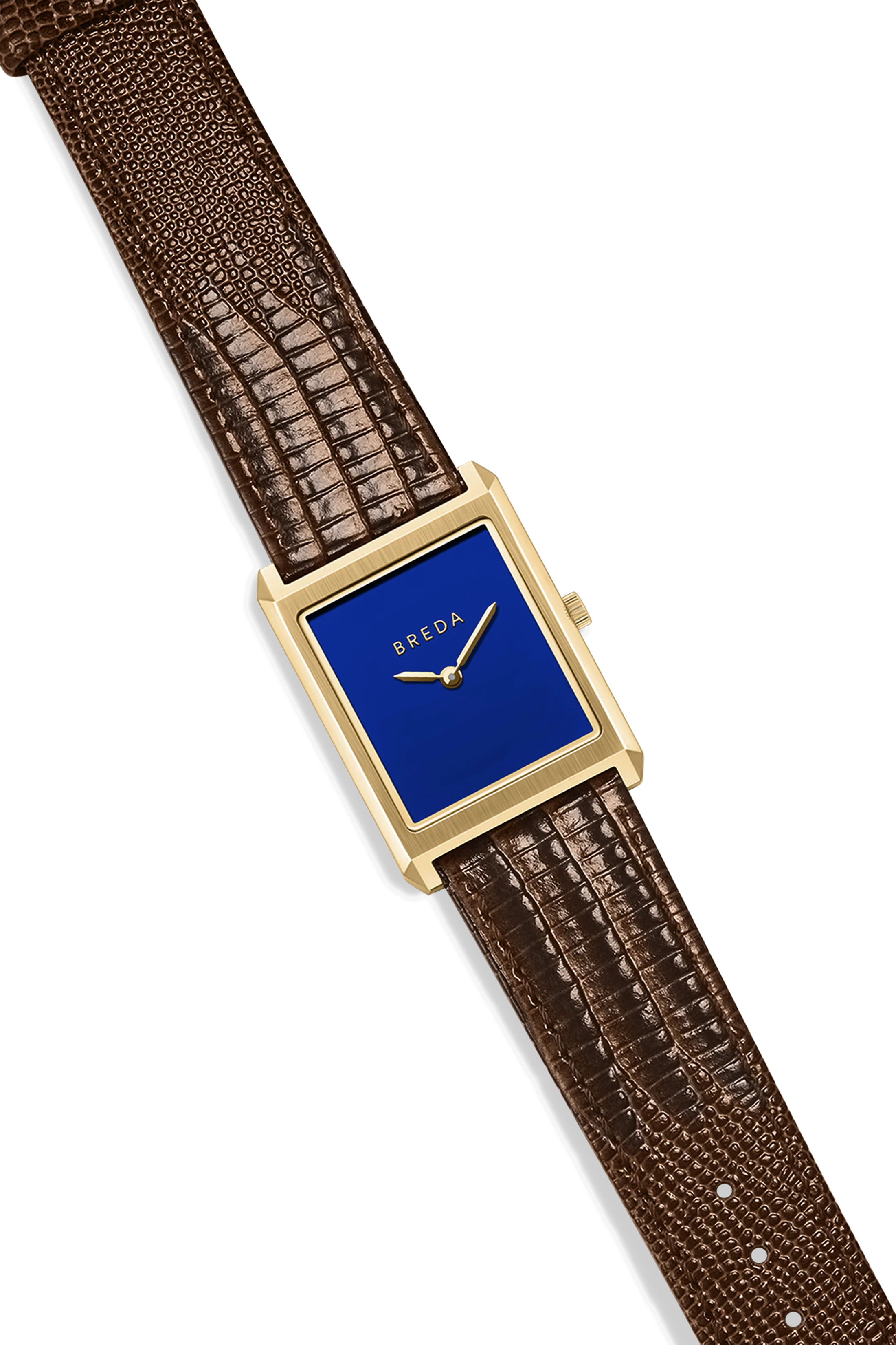 Virgil (Lizard Embossed) - Gold/Brown/Cobalt - Image 3