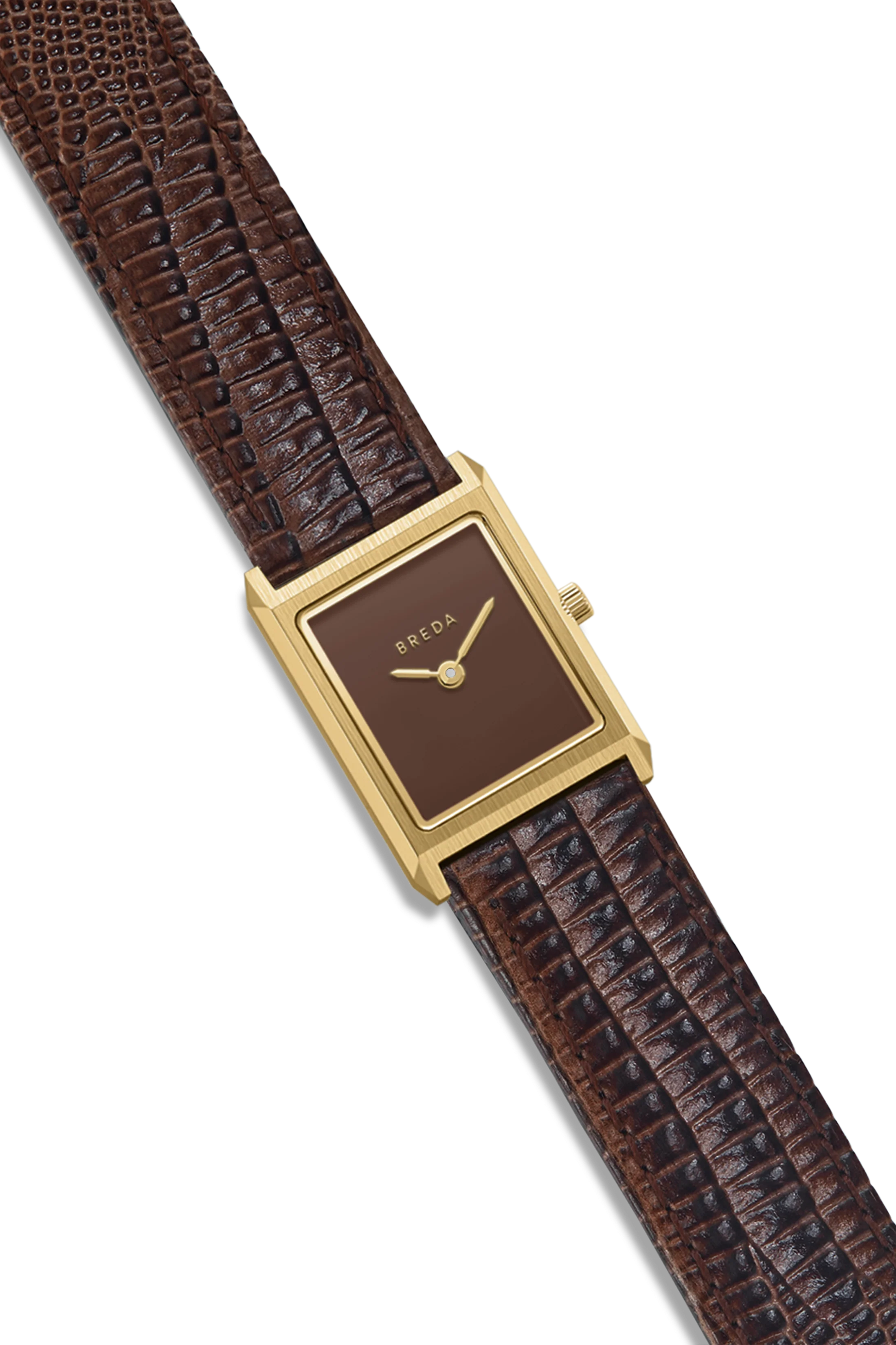 Virgil (Lizard Embossed) - Gold/Brown - Image 3