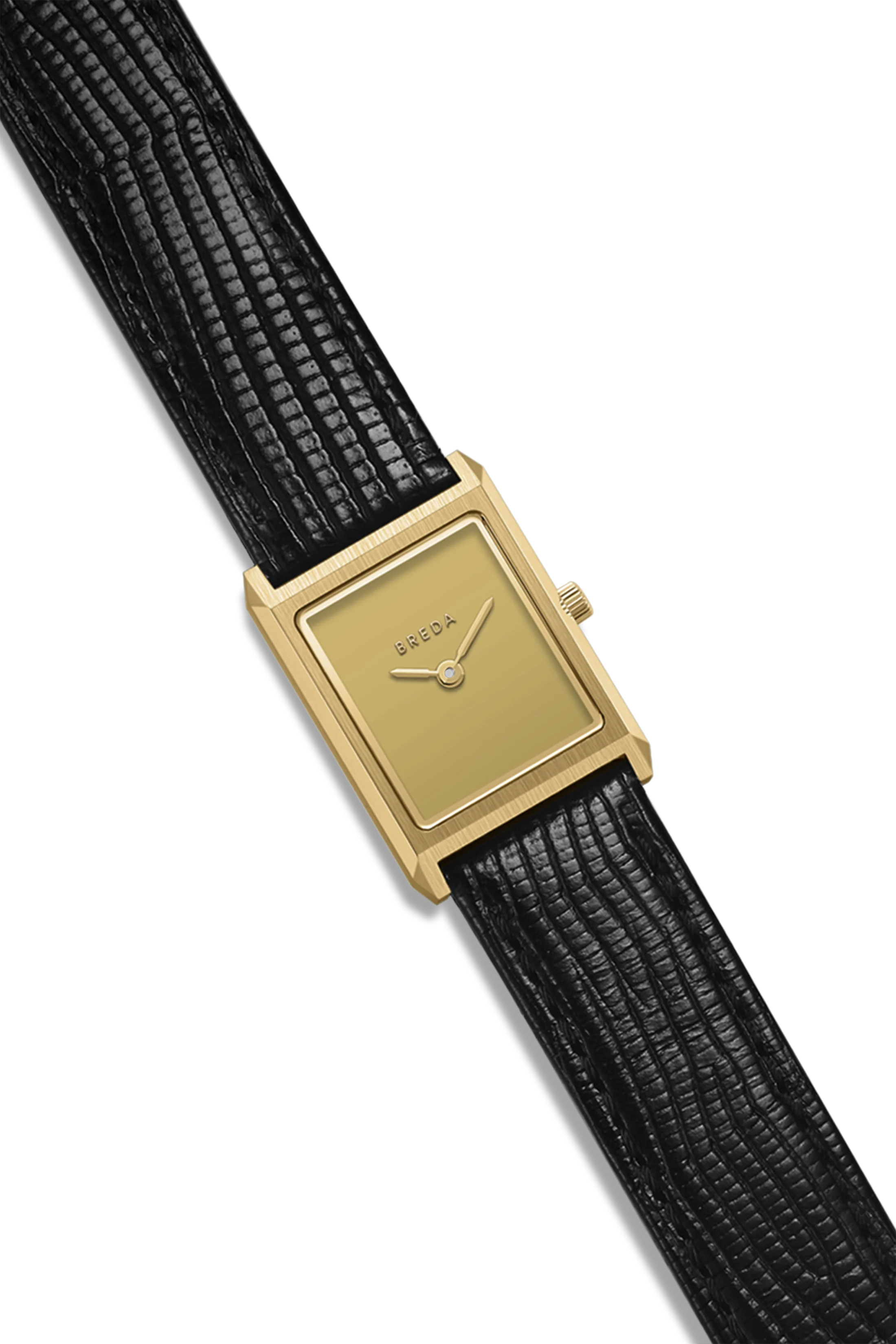 Virgil (Lizard Embossed) - Gold/Black - Image 3